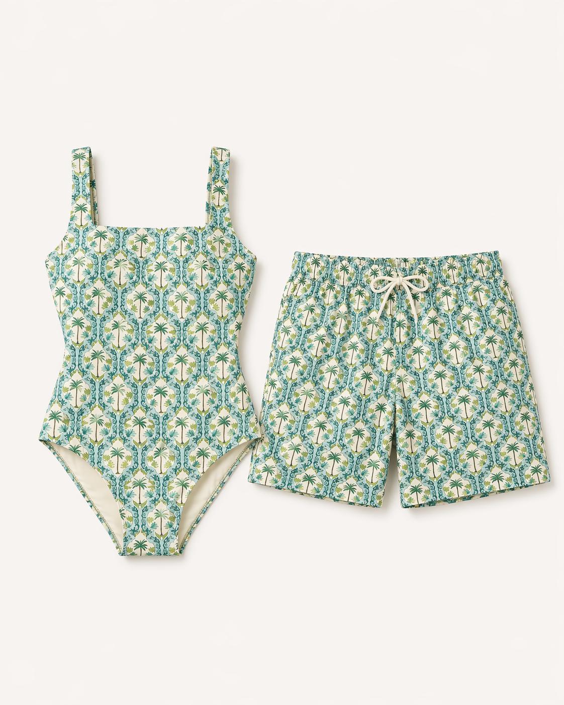 Green Oasis Swim Shorts - BOYS
