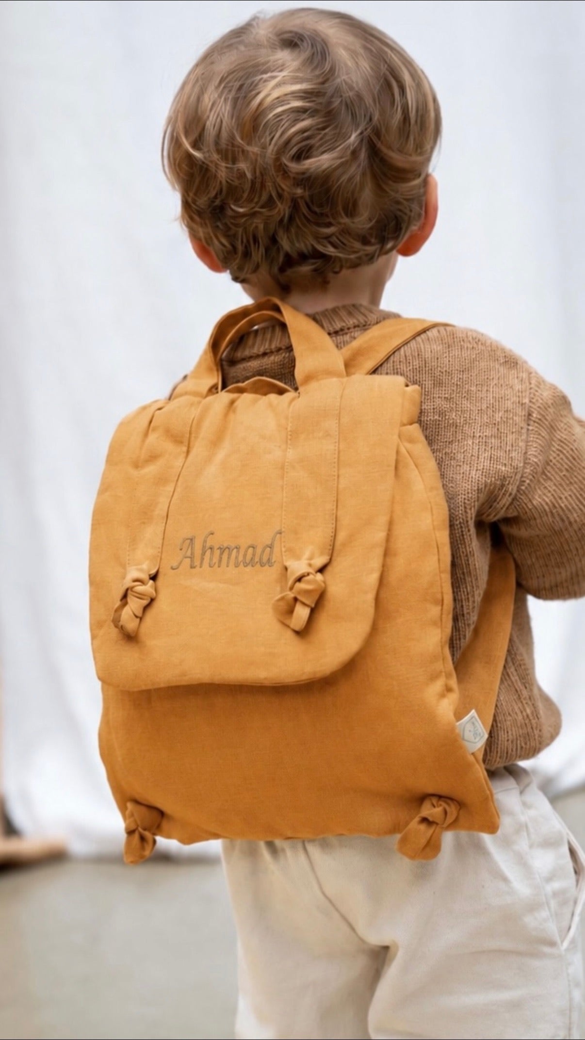 Linen Backpack