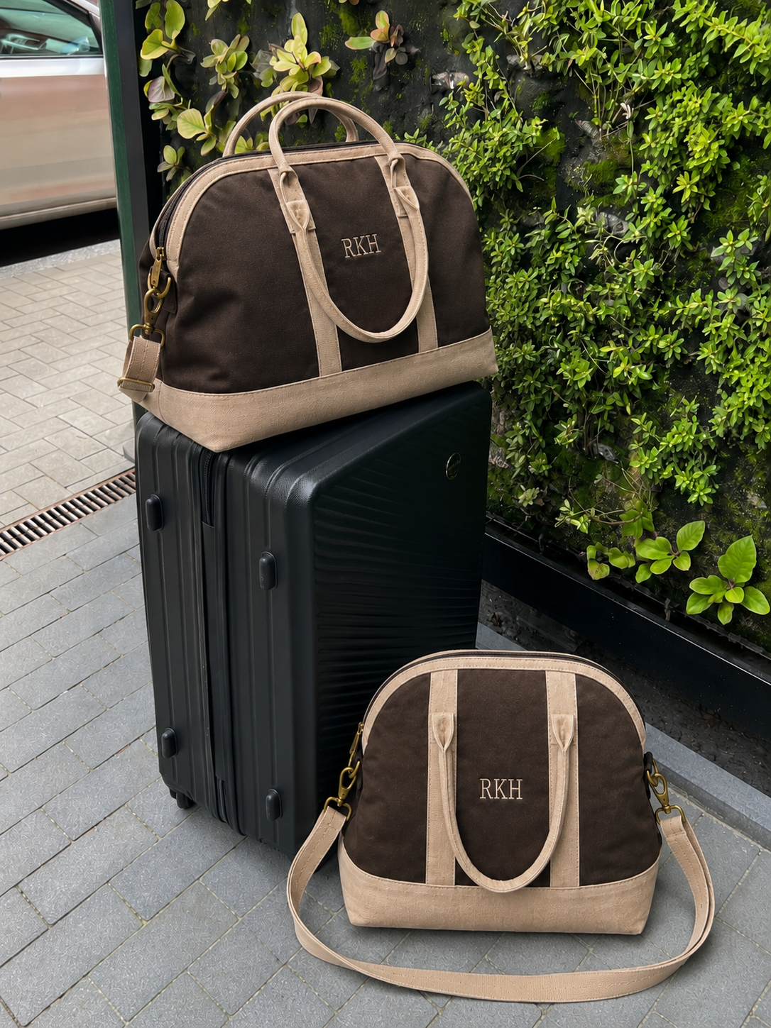 Weekend Bag - Brown X BEIGE