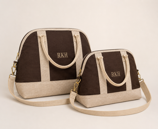 Weekend Bag - Brown X BEIGE
