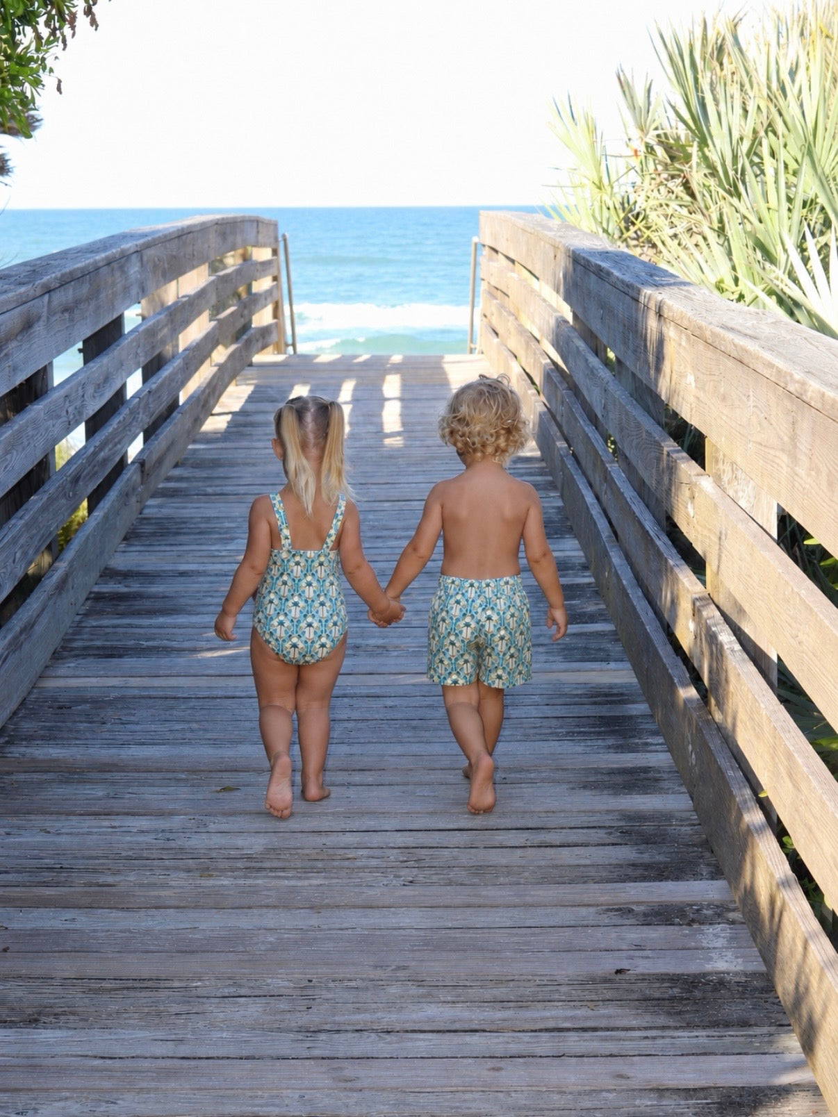 Green Oasis Swim Shorts - BOYS