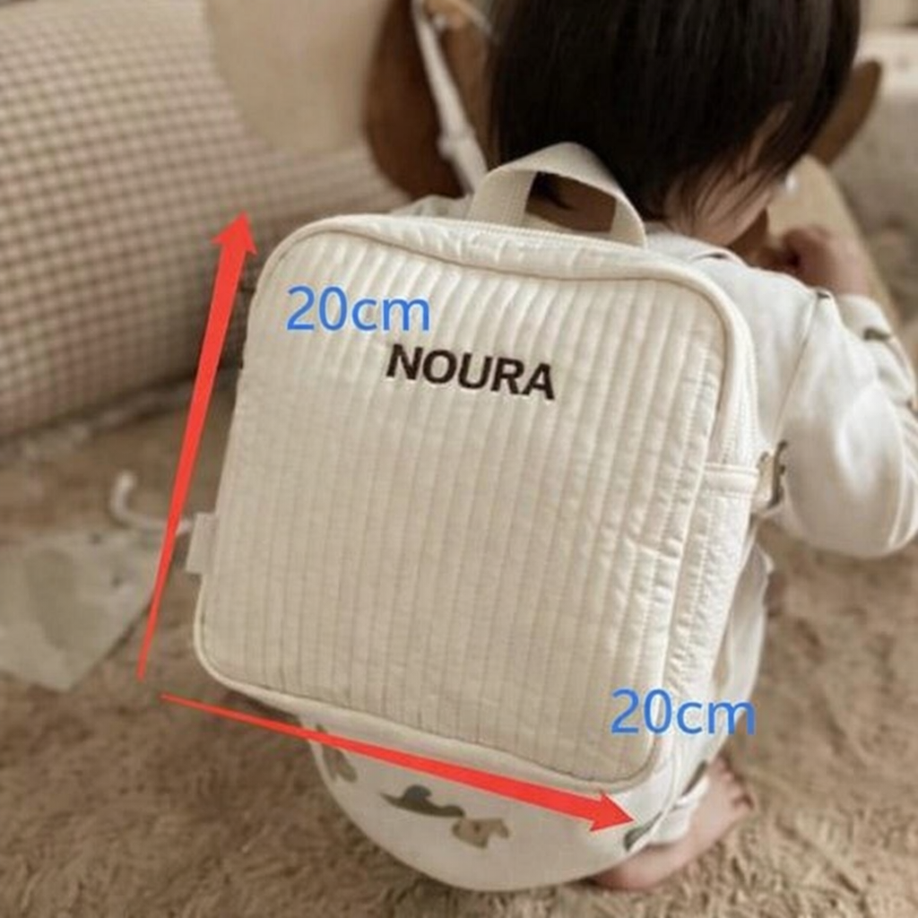 Padded Linen Backpack