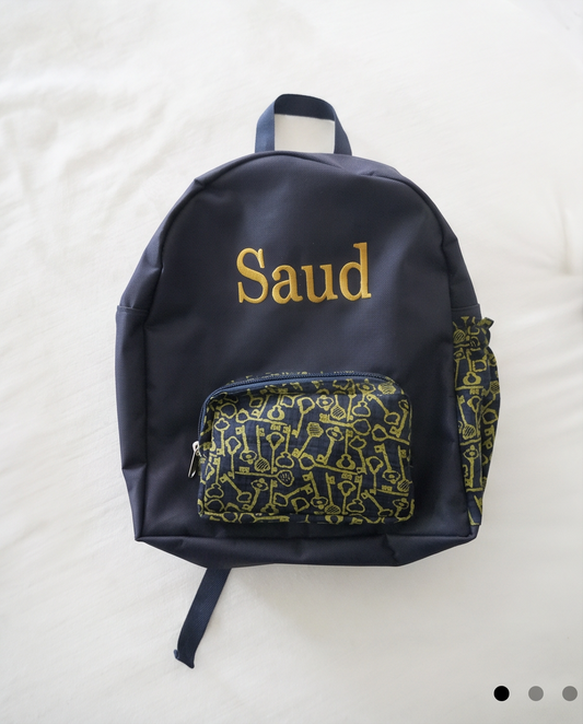 Key Club Backpack - Navy & Mustard